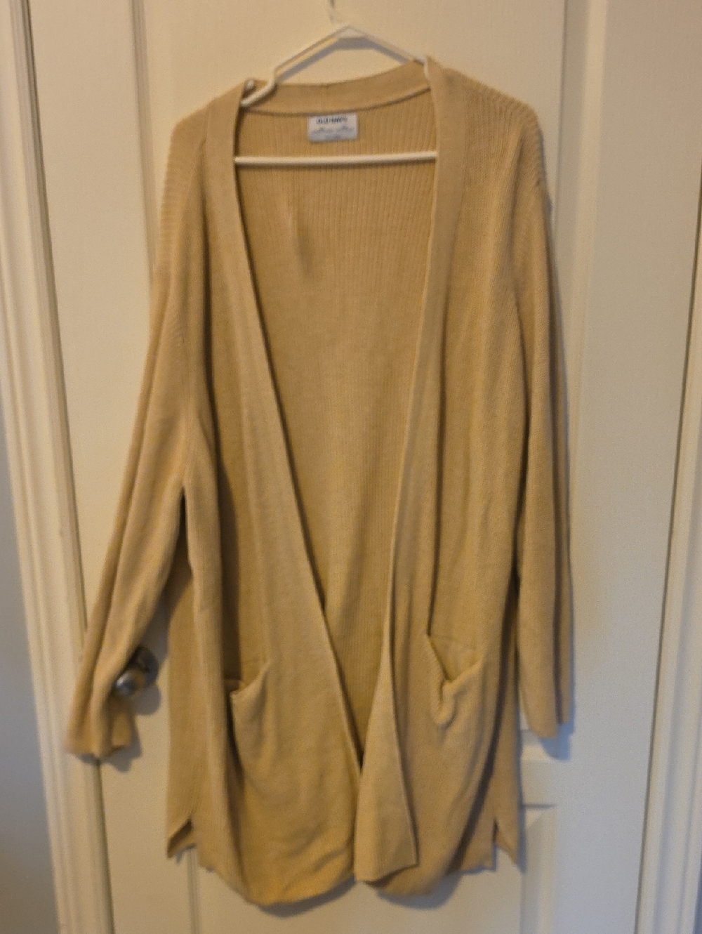 Old Navy Neutral Beige Open-Front Duster Cardigan